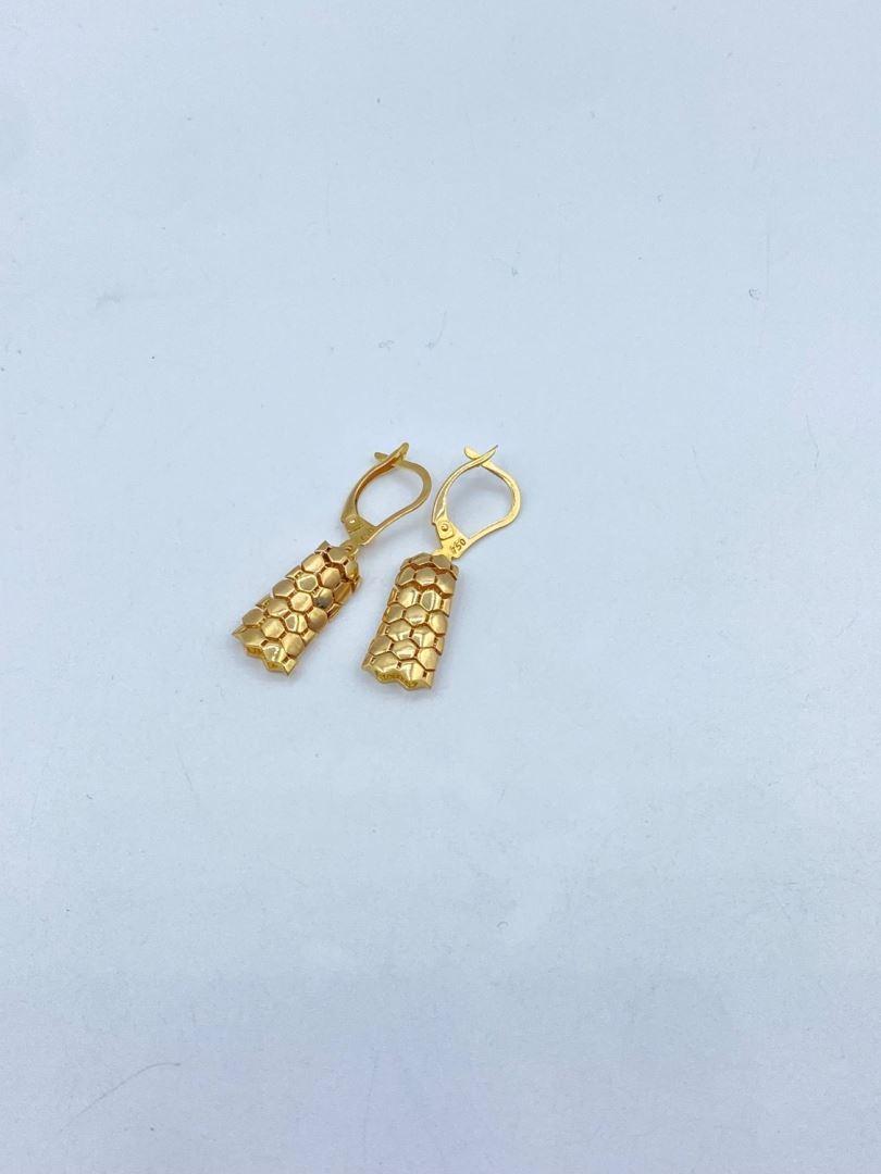 گوشواره طلا 18 عیار ماری [125914]	