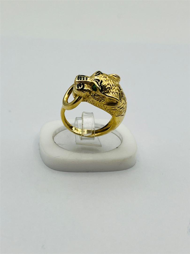 انگشتر طلا 18عیار پنتر