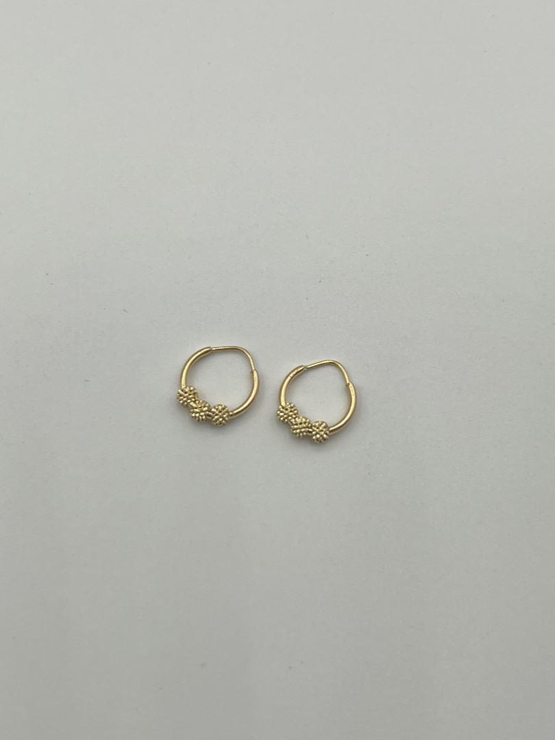 گوشواره حلقه ای طلا 18 عیار البرنادو127107