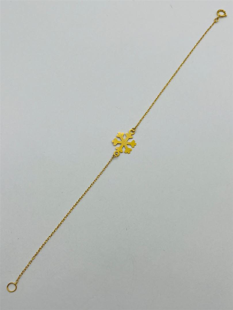 دستبند طلا 18عیار دونه برف