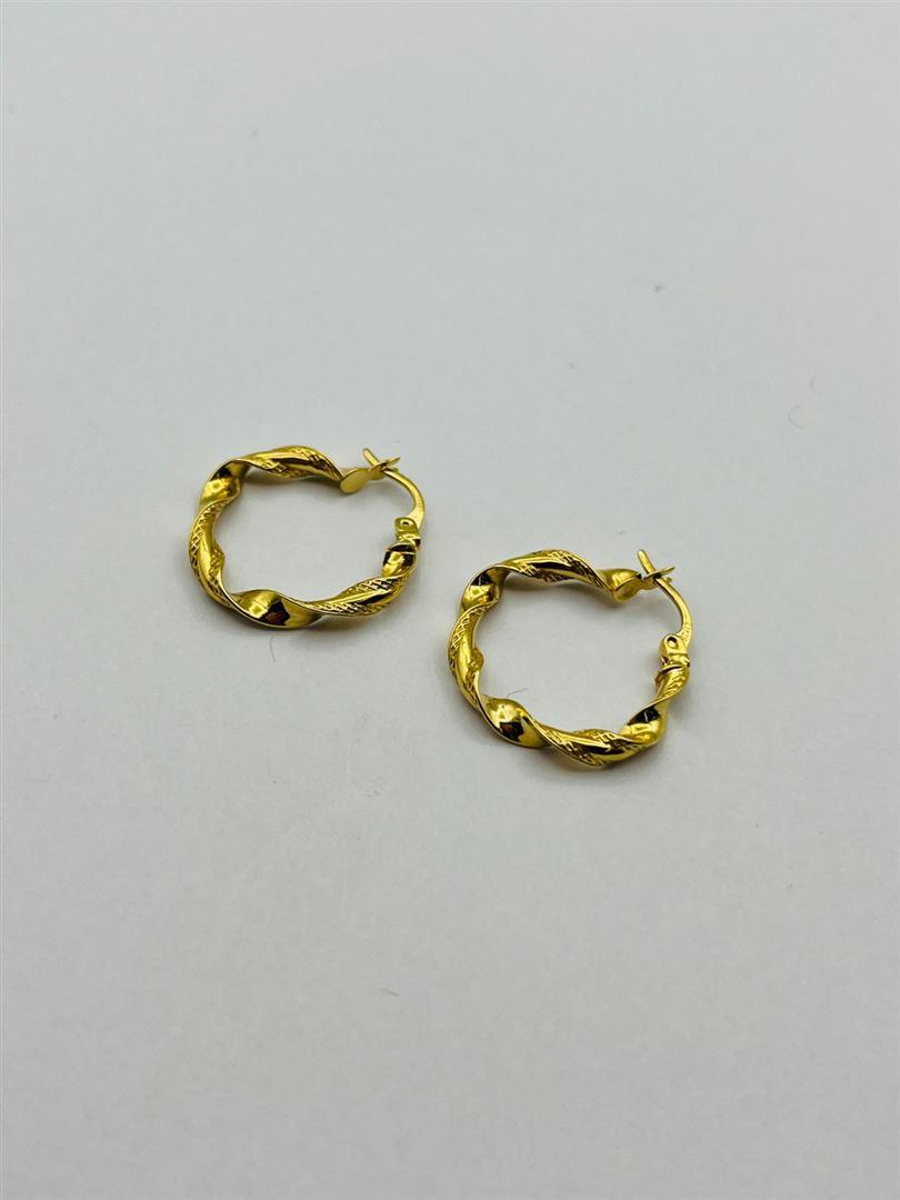 گوشواره طلا 18عیار کریستال136464