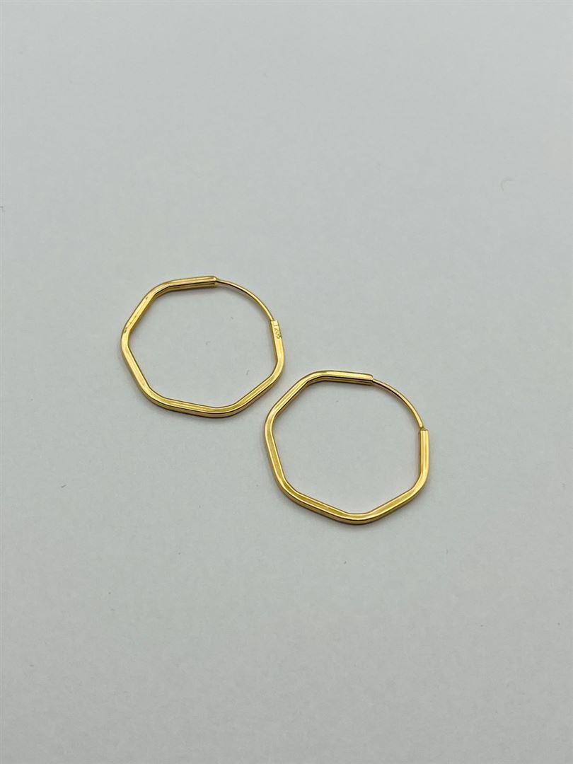 گوشواره طلا 18عیار هندسی136460