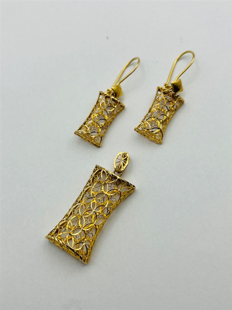 نیم ست طلا 18عیار تراش