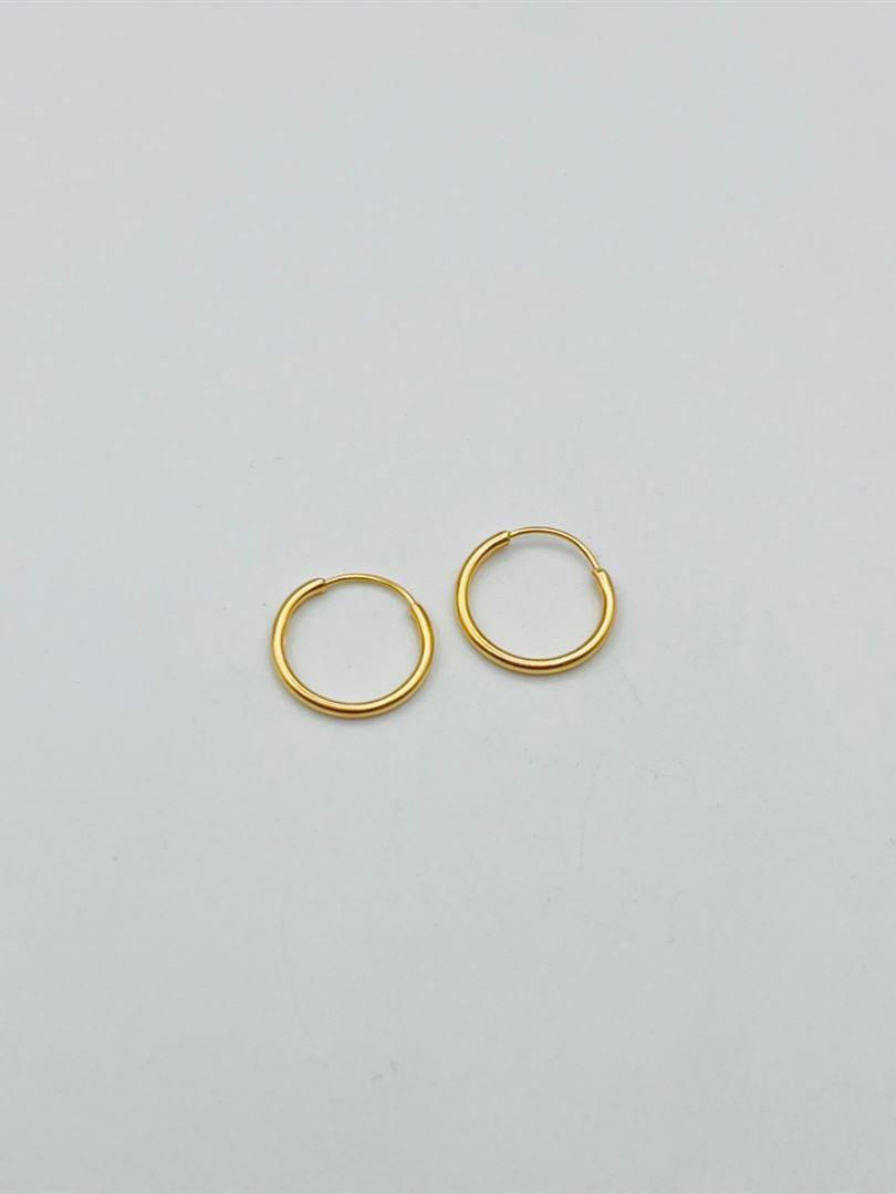 گوشواره طلا 18 عیار حلقه ای 129370