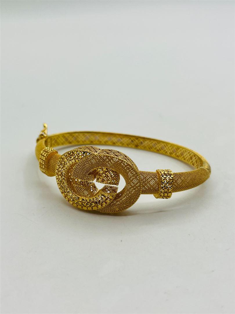 دستبند طلا 18عیار گوچی تراش