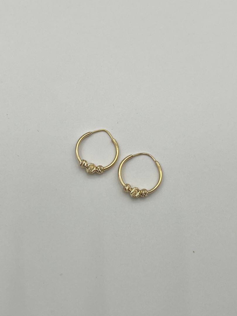 گوشواره حلقه ای طلا 18 عیار البرنادو 127104