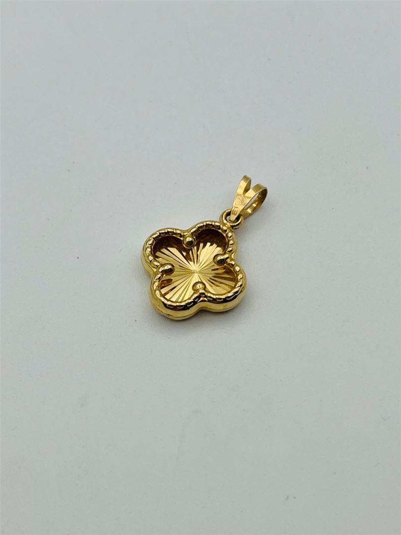 آویز پلاک طلا 18عیار ونکلیف