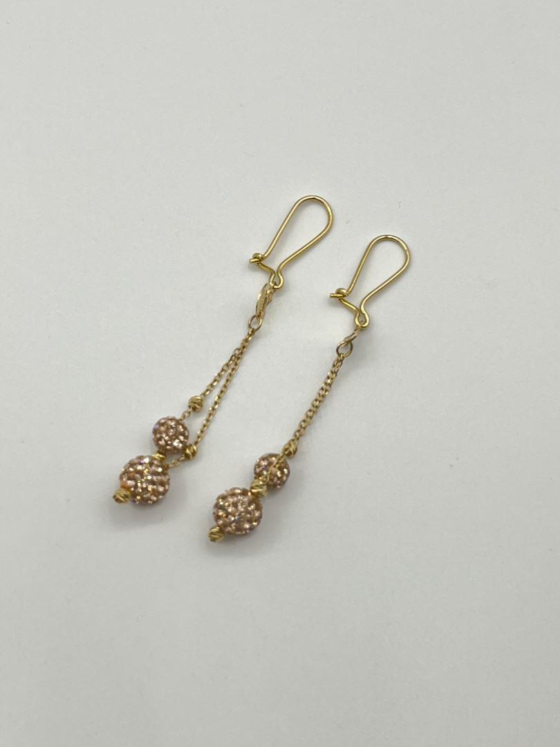 گوشواره طلا 18 عیار سوارسکی 126976