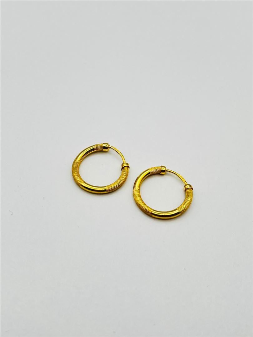 گوشواره طلا 18 عیار حلقه ای