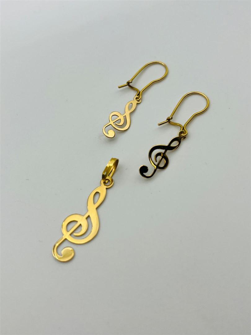 نیم ست طلا 18عیار نت سل