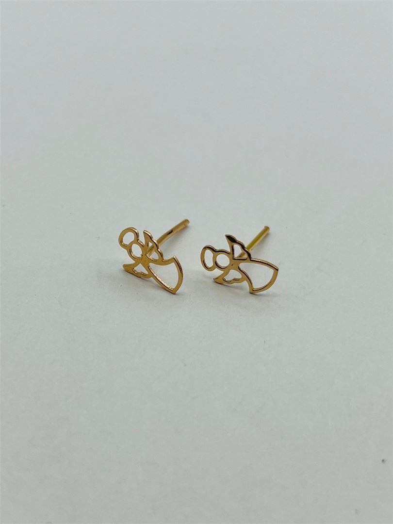 گوشواره طلا 18عیار میخی فرشته135838