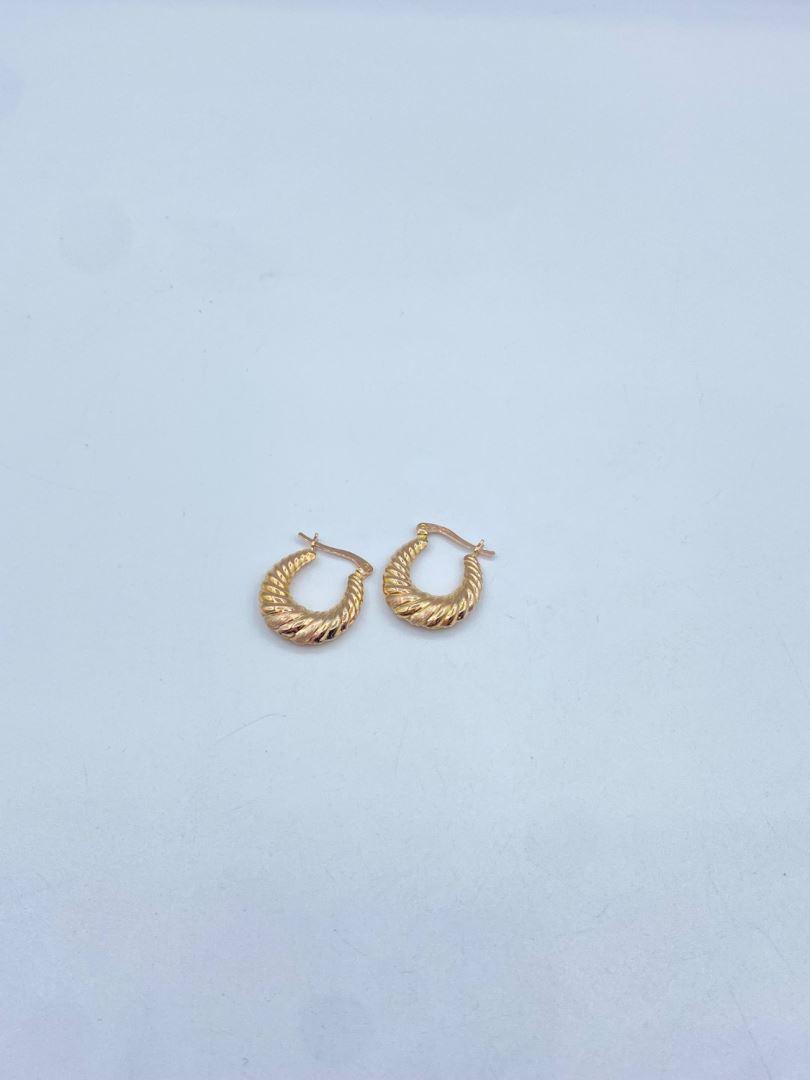 گوشواره طلا 18 عیار صدفی