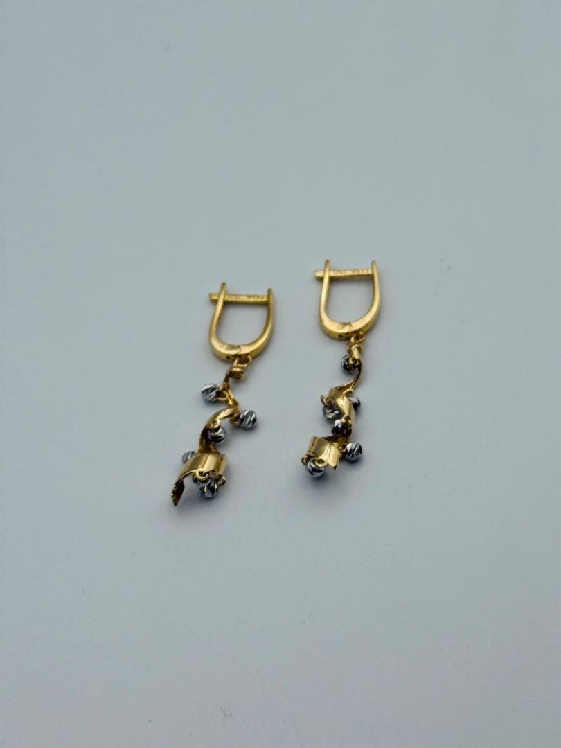گوشواره طلا 18عیار پیچی البرنادو