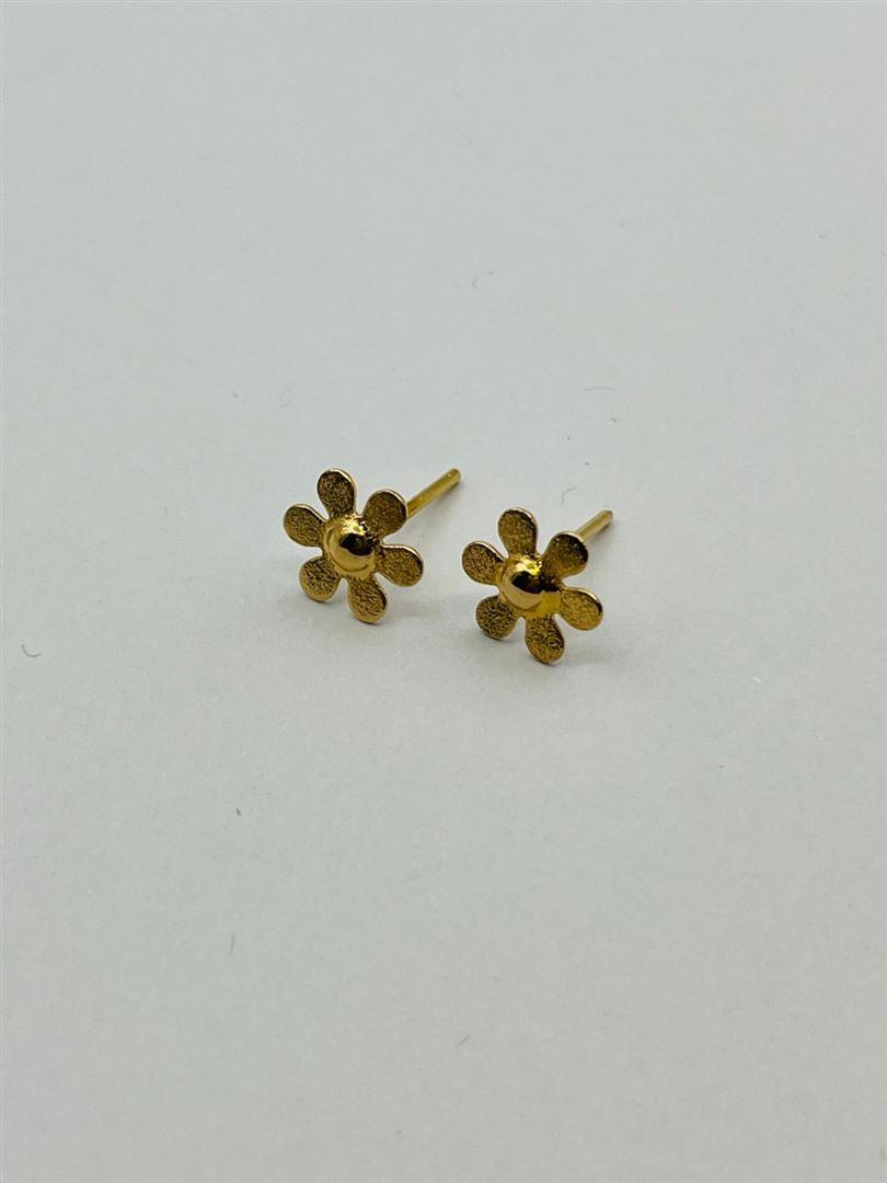 گوشواره طلا 18عیار میخی گل