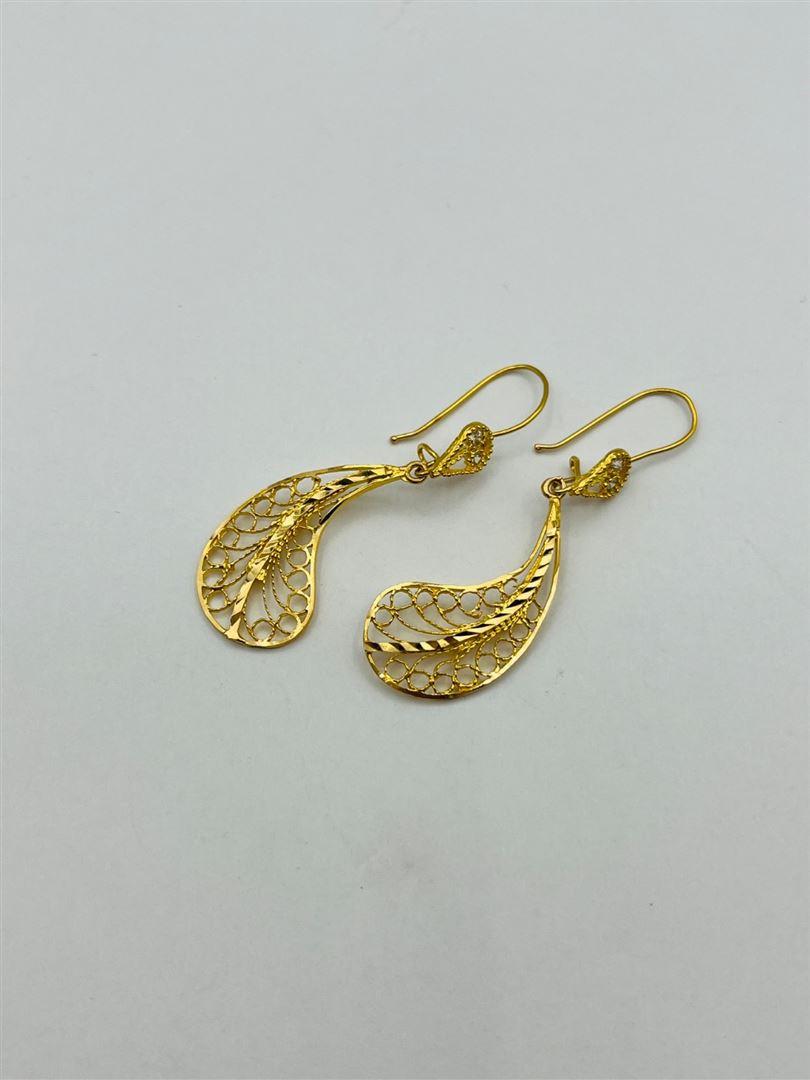 گوشواره طلا 18عیار بته جقه133478
