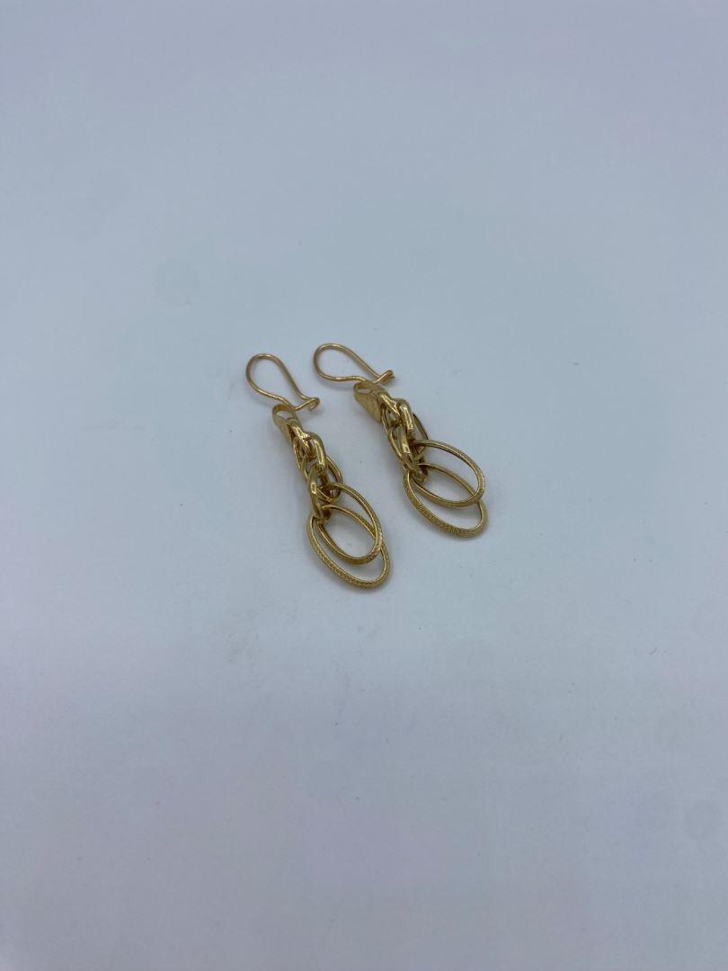 گوشواره حلقه ای طلای 18 عیار  127533
