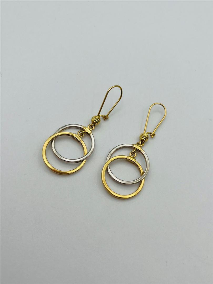 گوشواره طلا 18عیار حلقه ای 140864