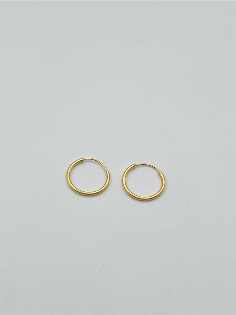 گوشواره طلا 18 عیار حلقه ای 129368