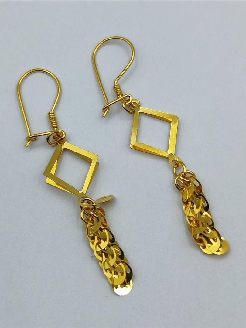 گوشواره طلا 18عیار مثلث141043