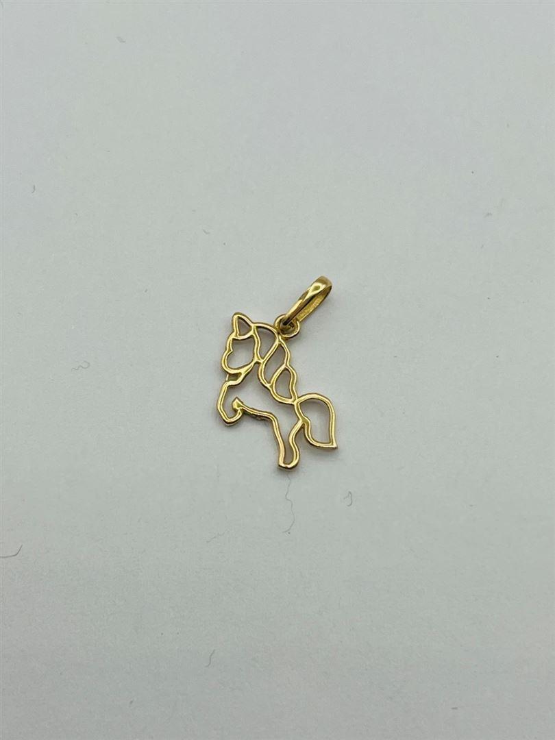 پلاک طلا 18عیاراسب تک شاخ 135953