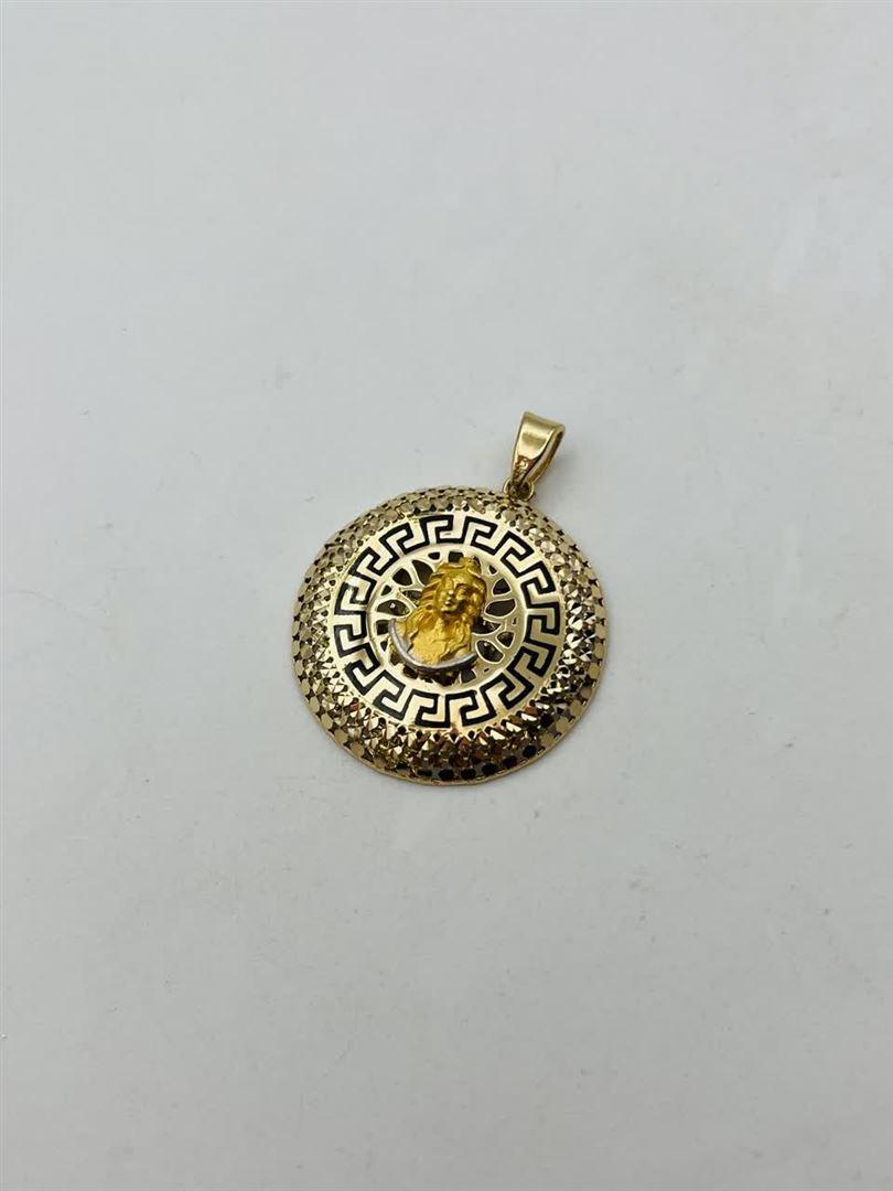 آویز پلاک طلا 18عیار ورساچه138953