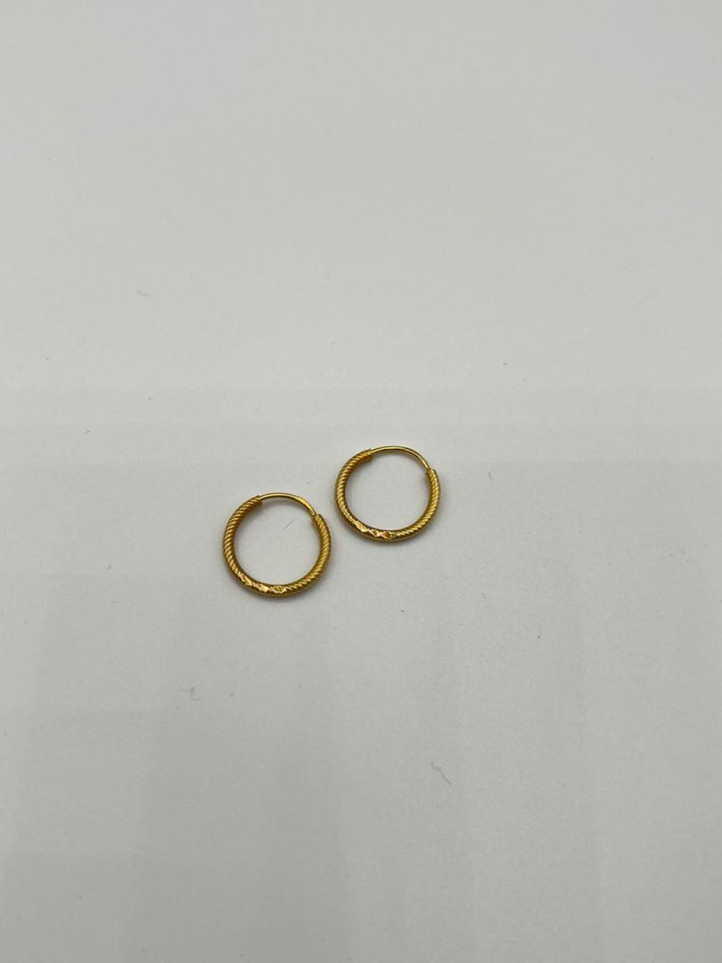گوشواره طلا 18 عیار حلقه ای 126727