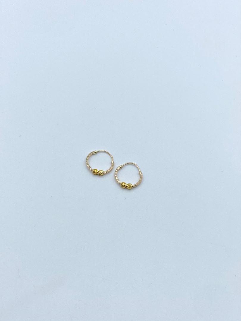 گوشواره طلا 18 عیار حلقه ای البرنادو