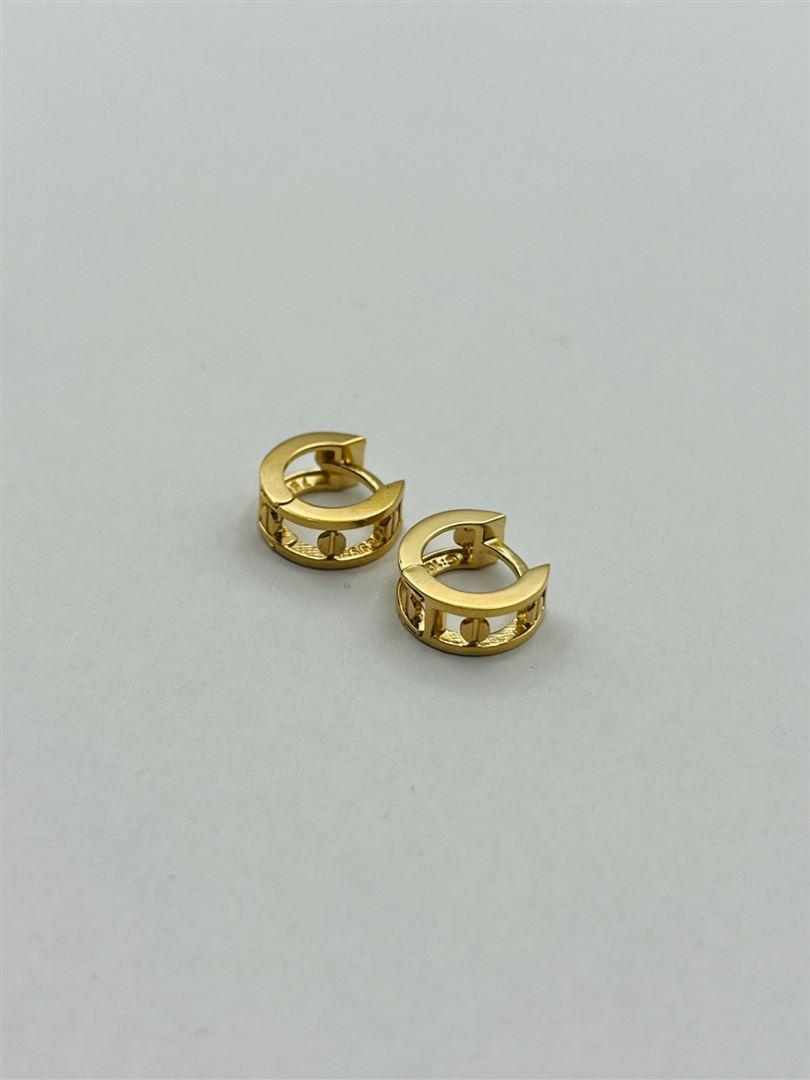 گوشواره طلا 18عیار کارتیر لاو134567