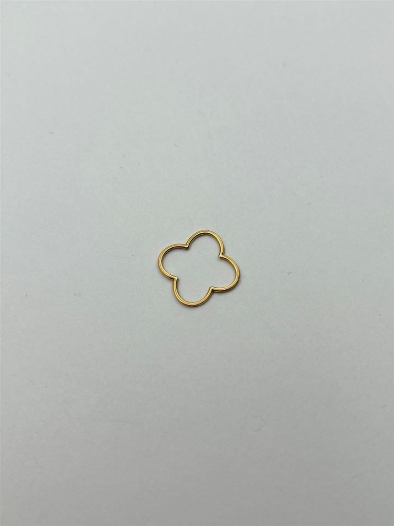 آویز پلاک طلا 18عیار مفتولی ونکلیف139142