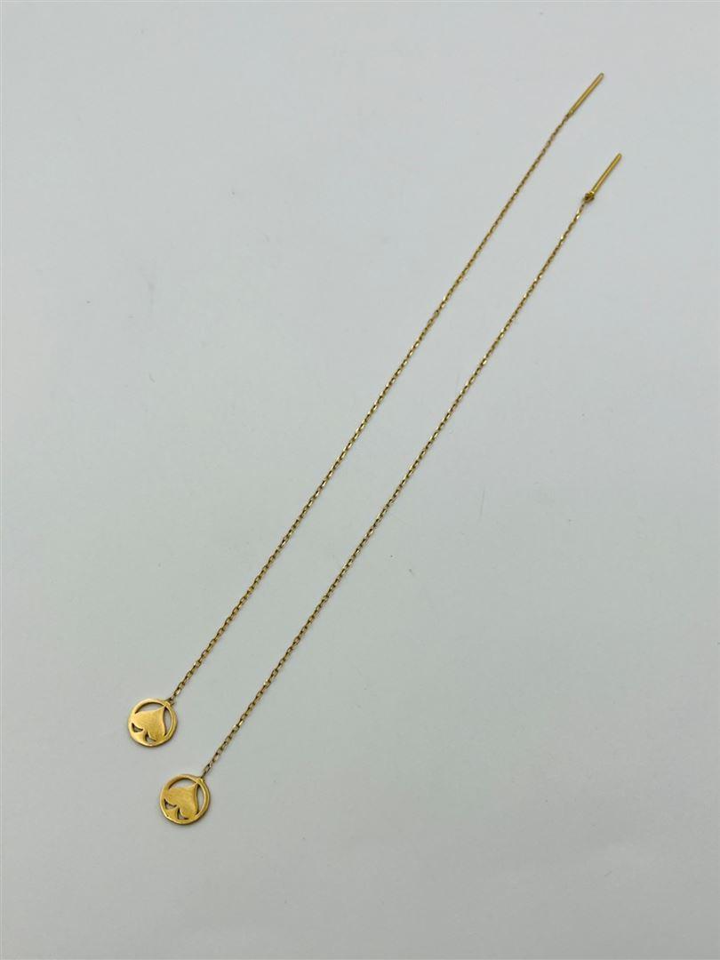 گوشواره طلا 18عیار بخیه ای142532