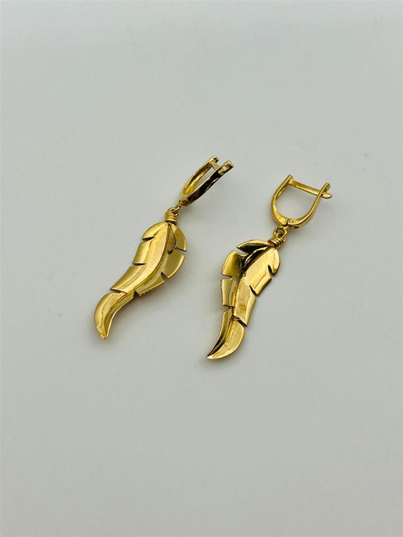 گوشواره طلا 18عیار پر