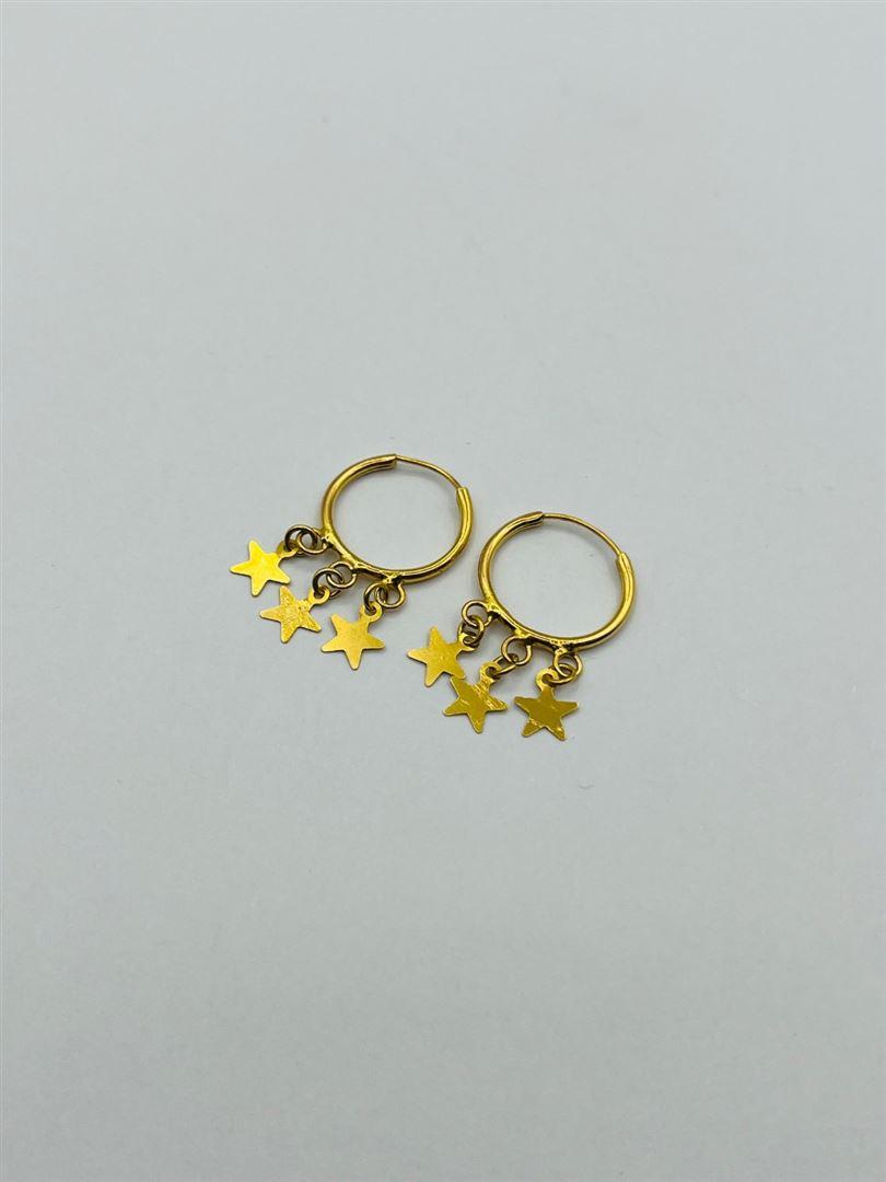 گوشواره طلا 18عیار ستاره 133755