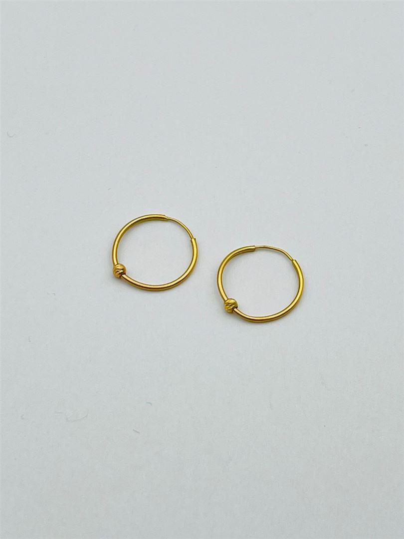 گوشواره طلا 18 عیار حلقه ای