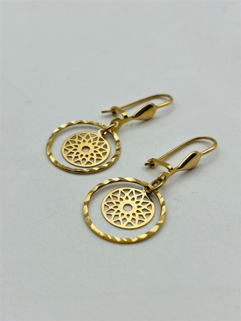 گوشواره طلا 18عیار گل138692