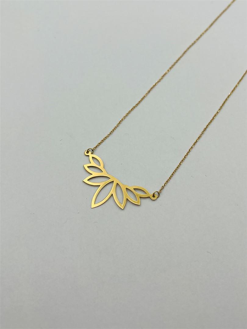 گردنبند طلا 18عیار گل140409