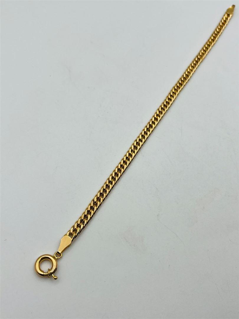 دستبند طلا 18عیار کارتیر طرح ژاپنی 134768