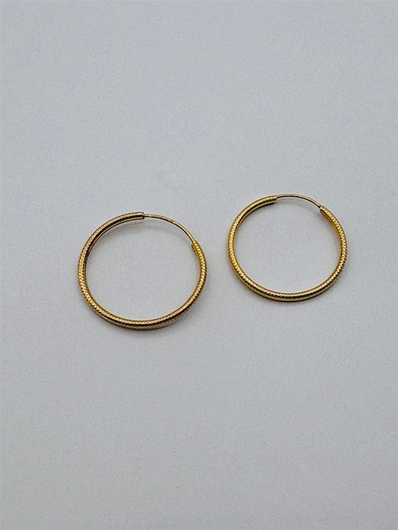 گوشواره طلا 18عیار حلقه ای135686