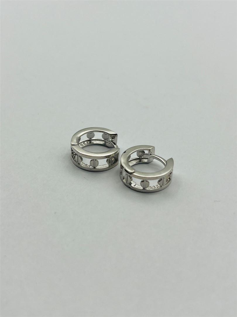 گوشواره طلا 18عیار کارتیر سفید134561