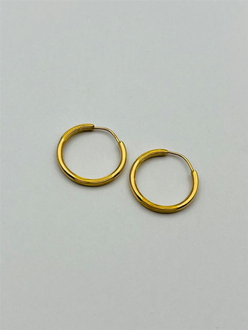 گوشواره طلا 18عیار حلقه ای