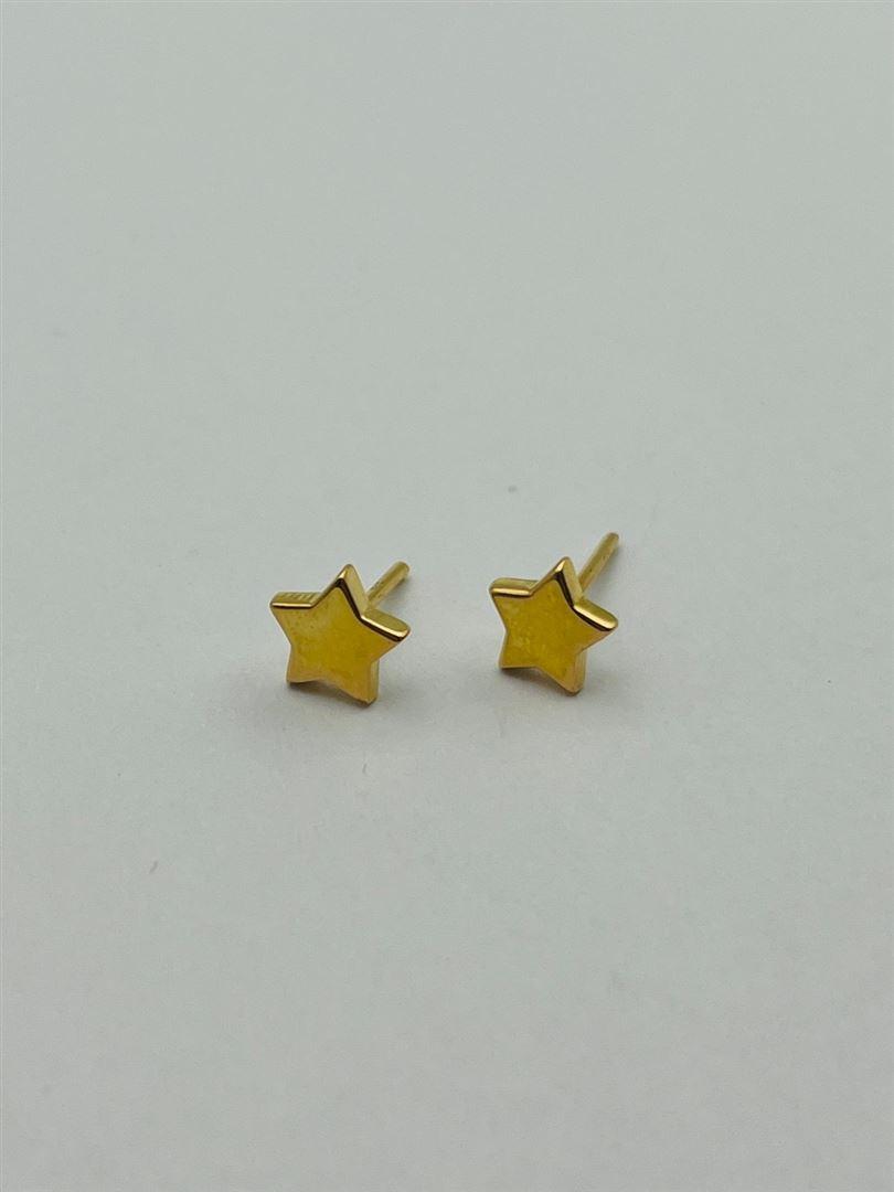 گوشواره طلا 18عیار میخی ستاره 139298