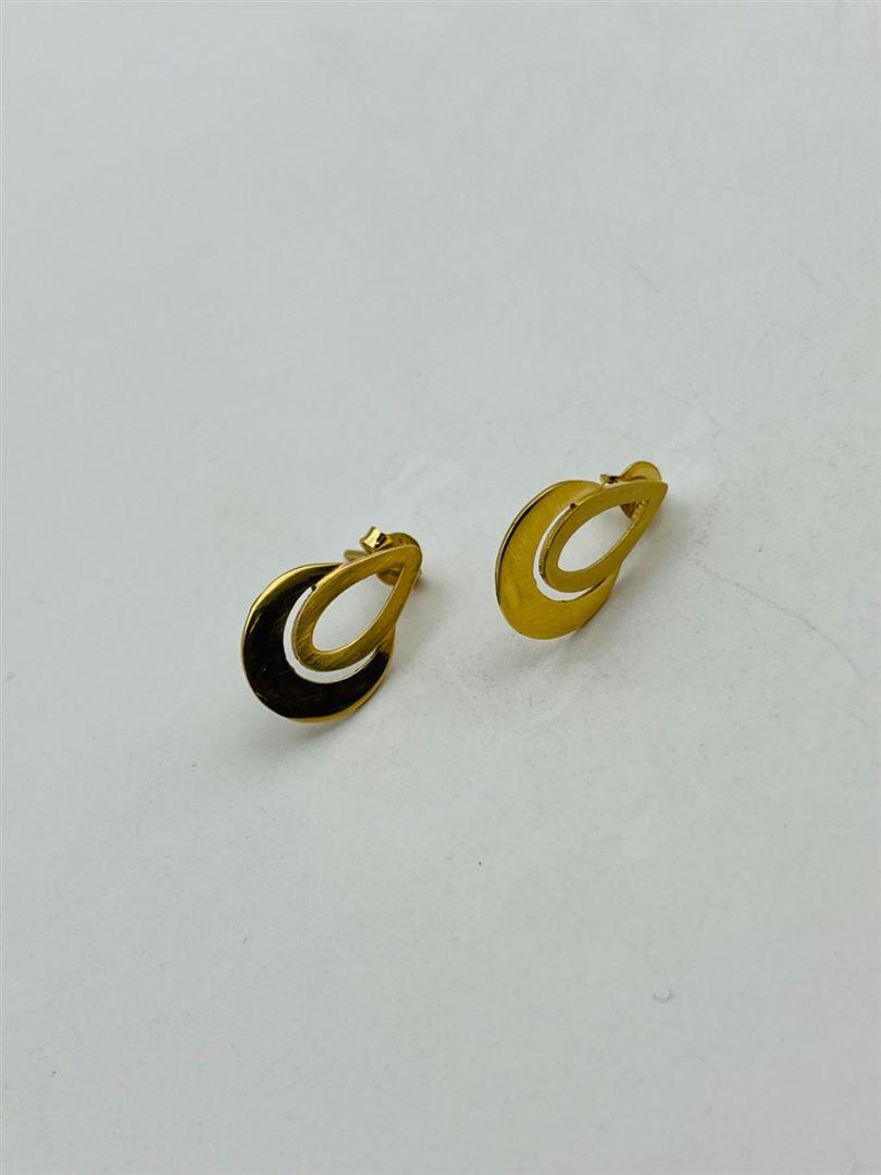 گوشواره طلا 18عیار مات 138316