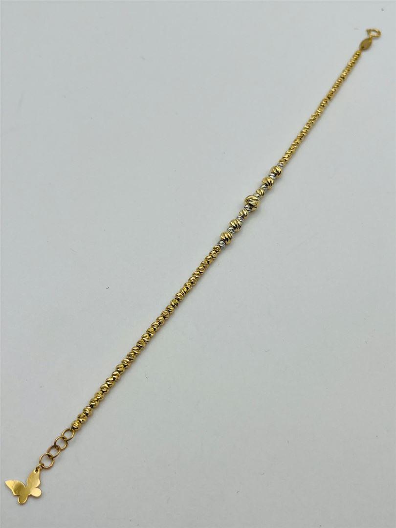 دستبند طلا 18عیار البرنادو دورنگ