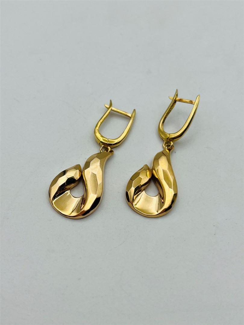 گوشواره طلا 18عیار کریستالی 138661