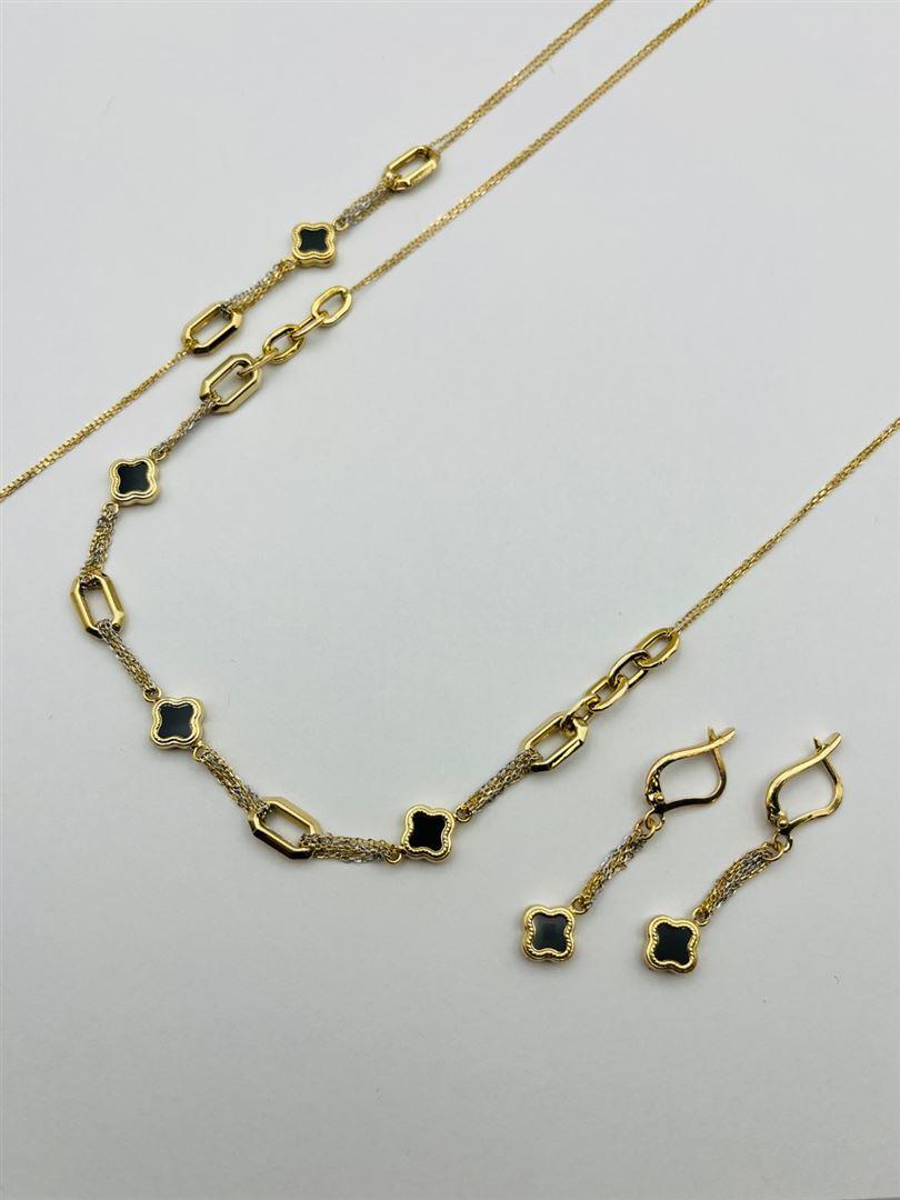 سرویس طلا 18عیار ونکلیف مشکی