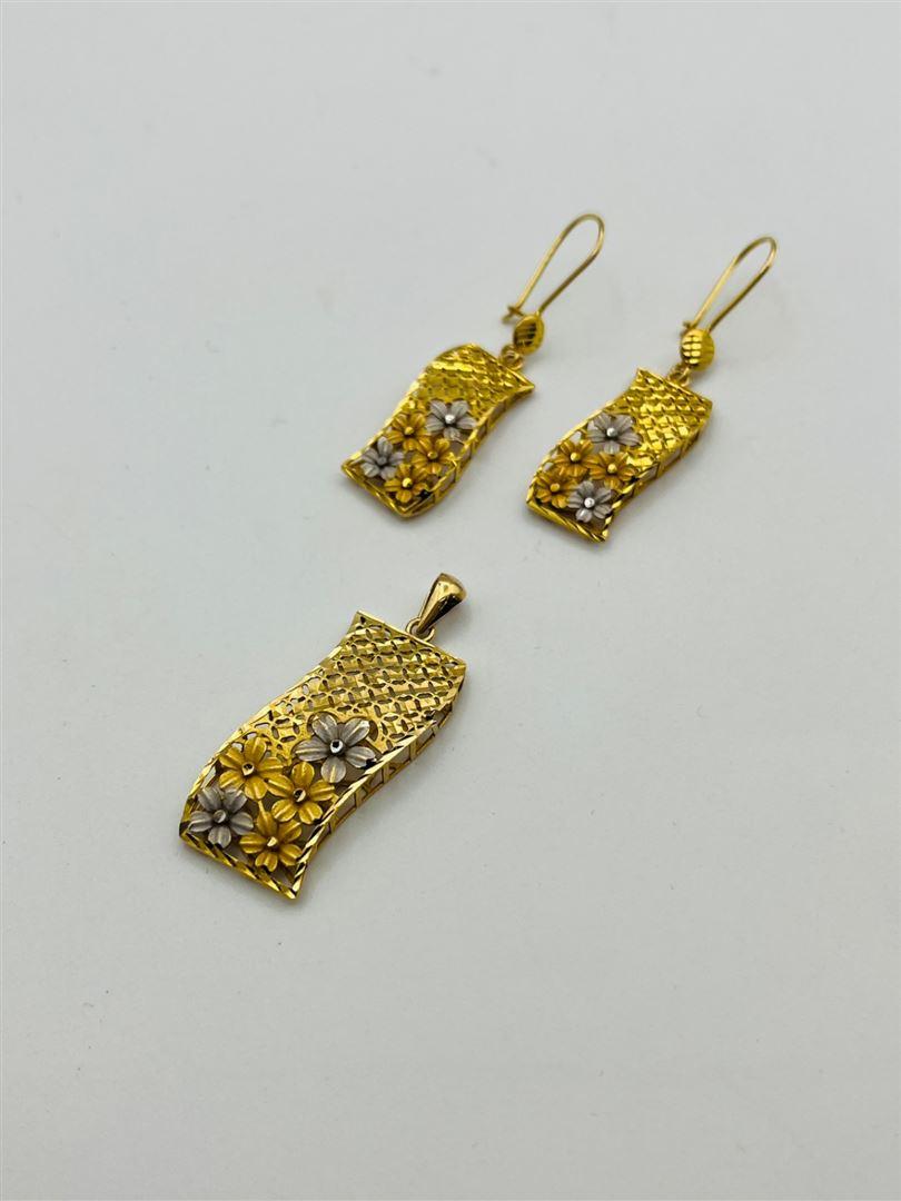 نیم ست طلا 18عیار تراش