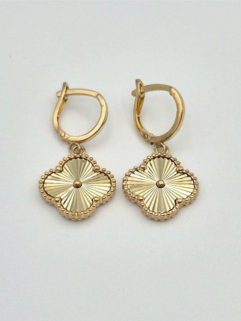 گوشواره طلا 18 عیار ونکلیف