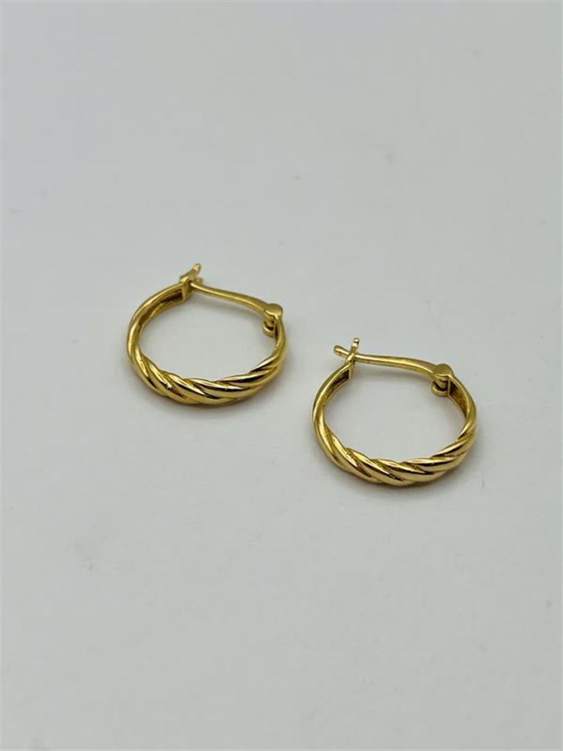 گوشواره طلا 18عیار حلقه ای