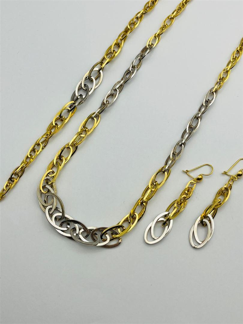 سرویس طلا 18عیار هرمس دو رنگ