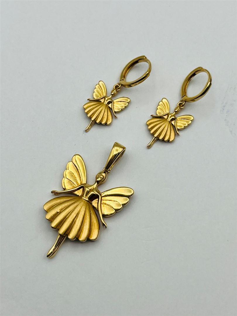 نیم ست طلا 18عیار فرشته