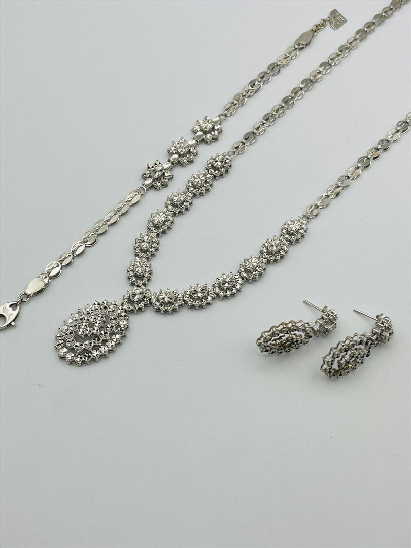 سرویس طلا 18عیار تراش سفید